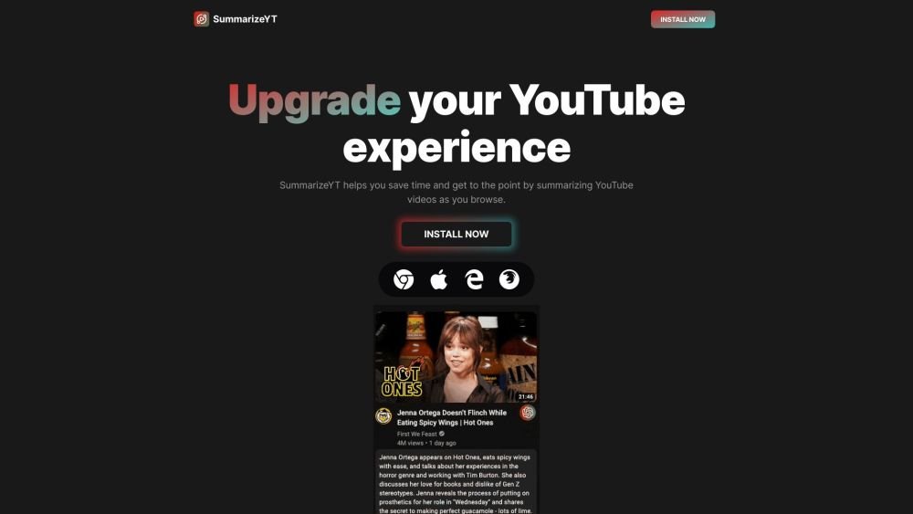 SumarizeYT screenshot
