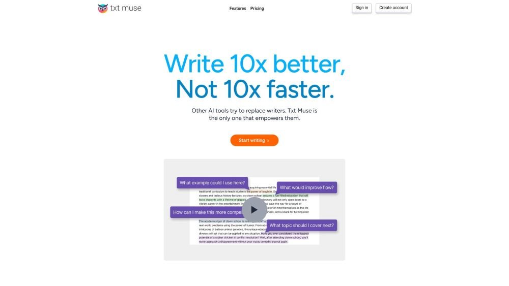 Txt Muse screenshot