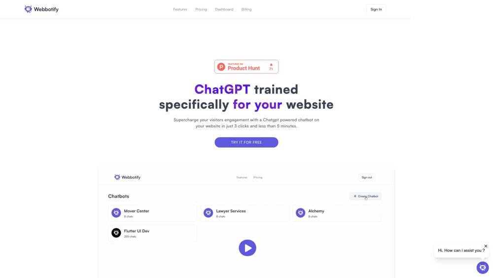 Webbotify screenshot