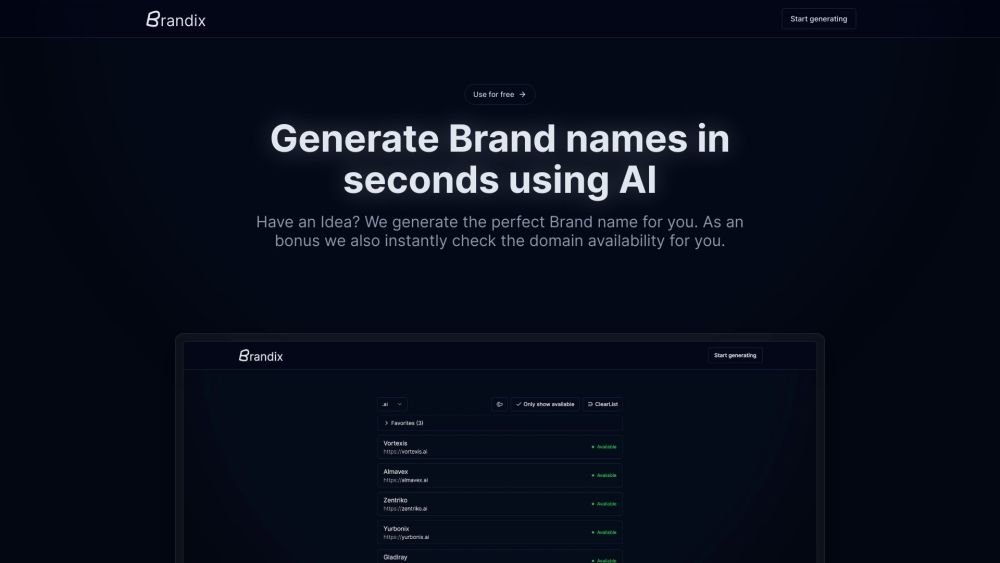 Brandix screenshot