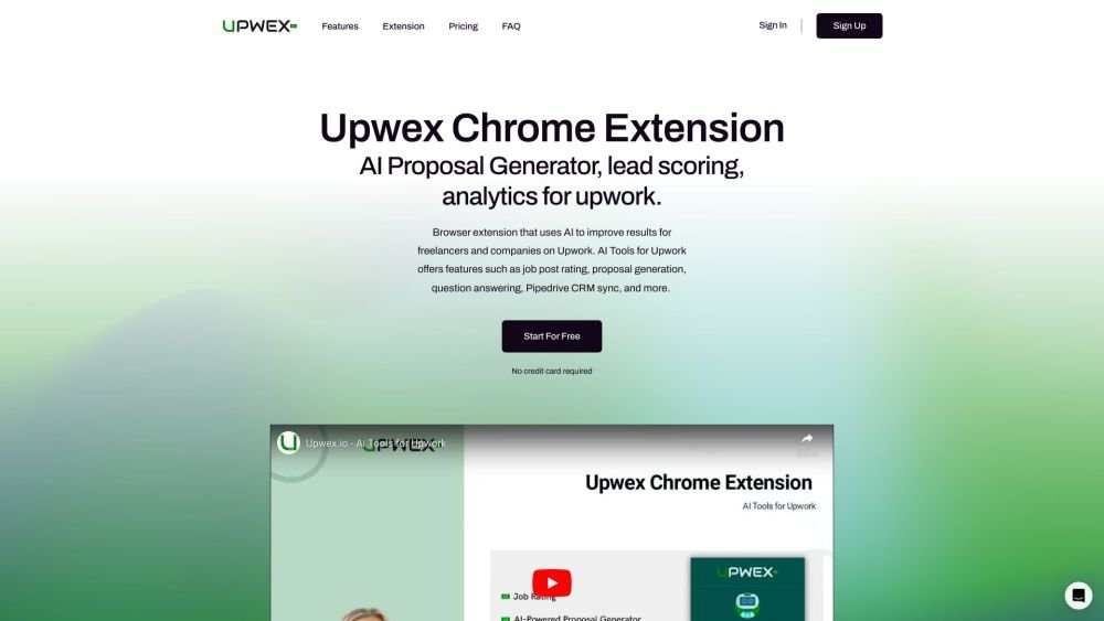 Upwex screenshot