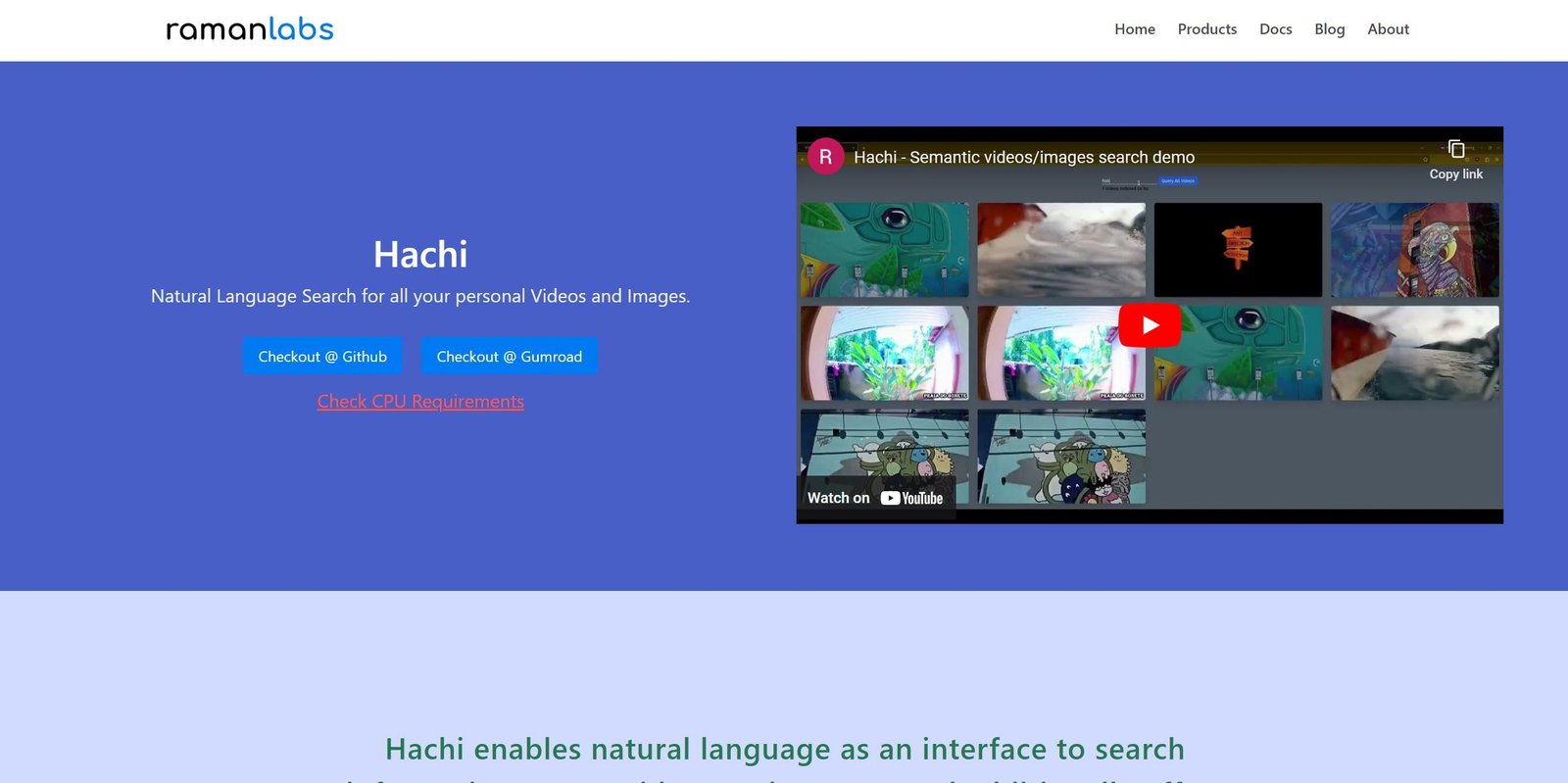 Hachi screenshot