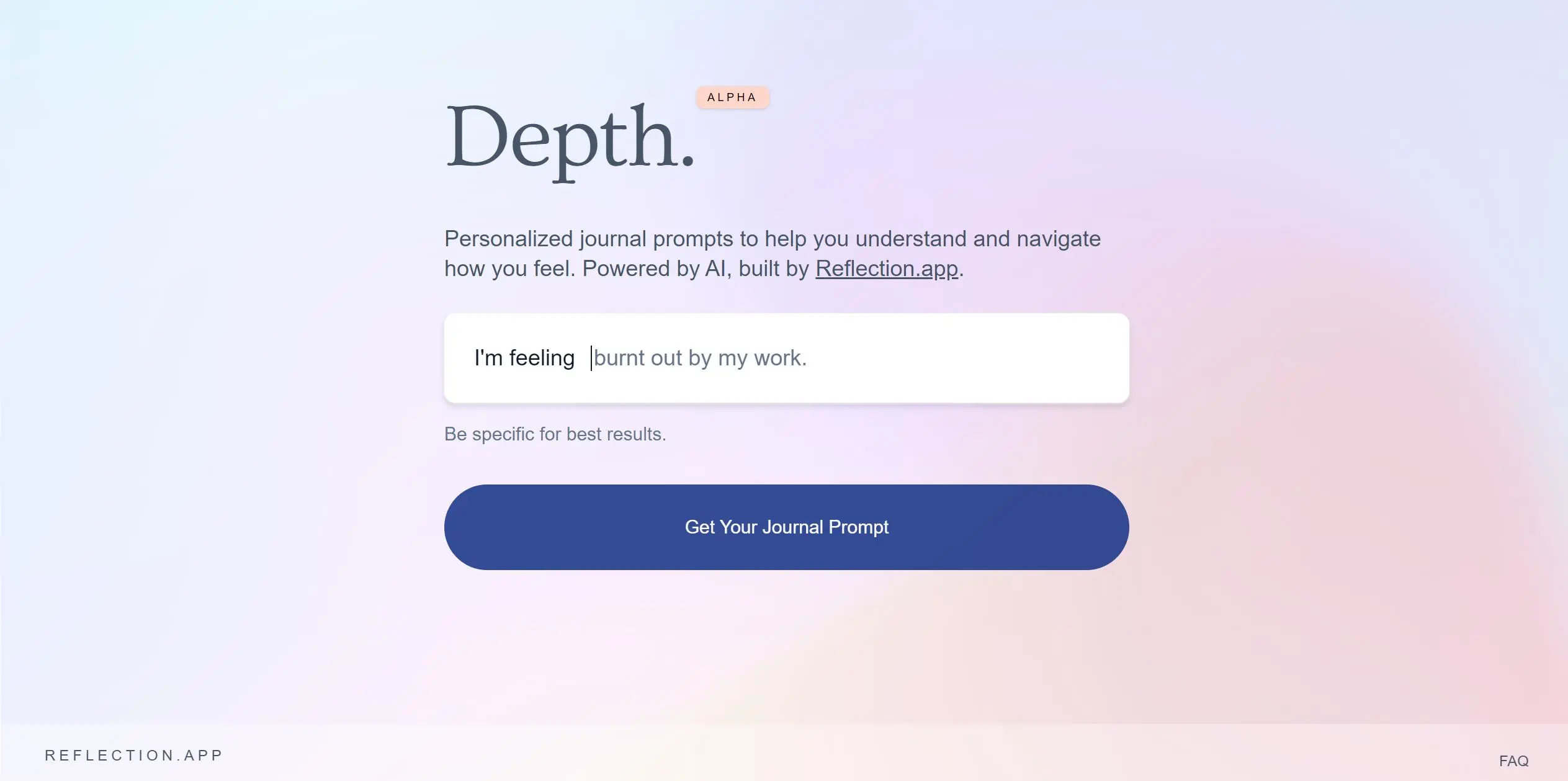 Depth screenshot