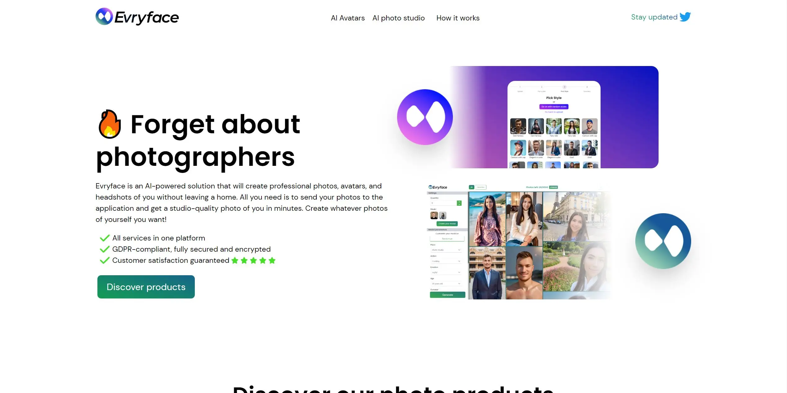 Evryface screenshot