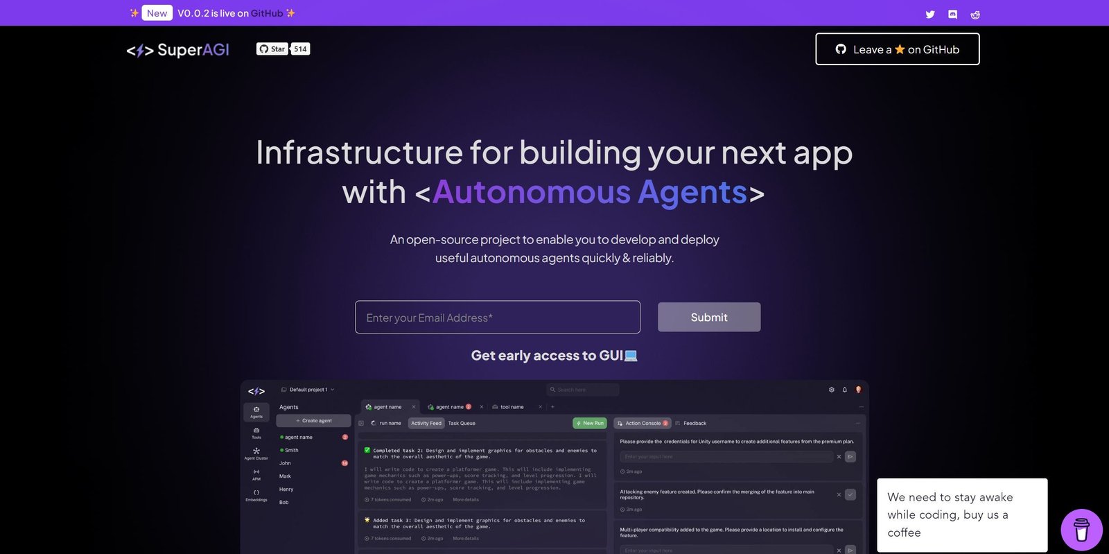 SuperAGI screenshot