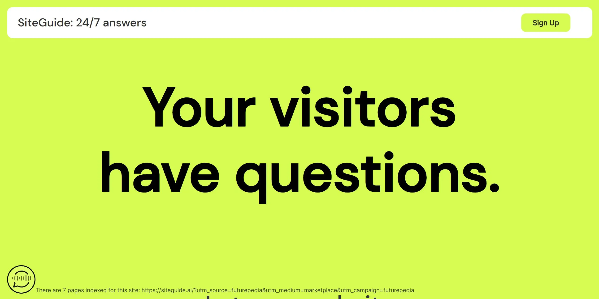 SiteGuide screenshot