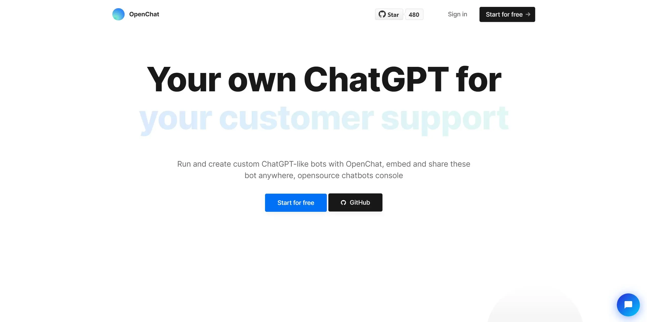 OpenChat screenshot