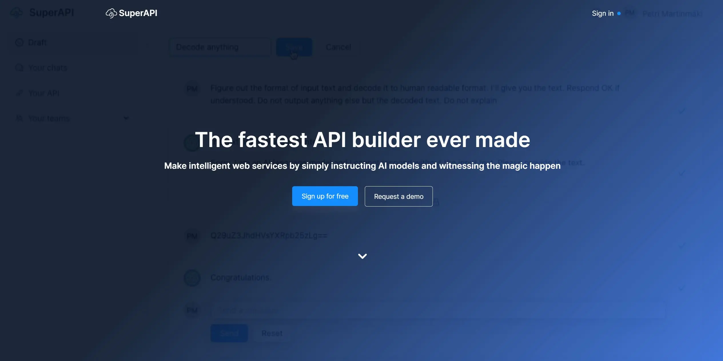 SuperAPI screenshot
