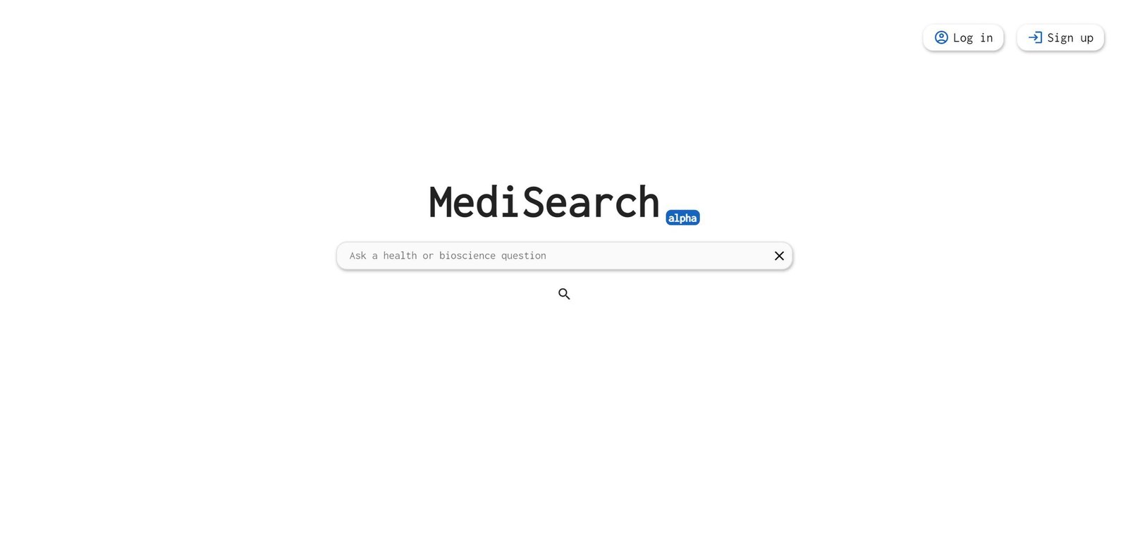 MediSearch screenshot