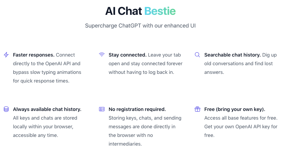 AI Chat Bestie screenshot
