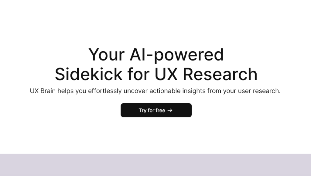 UX Brain screenshot