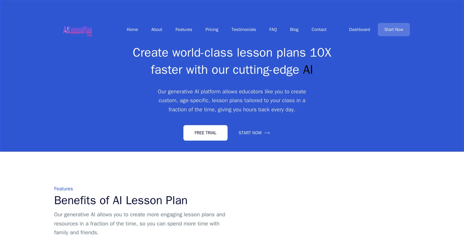 AI Lesson Plans screenshot