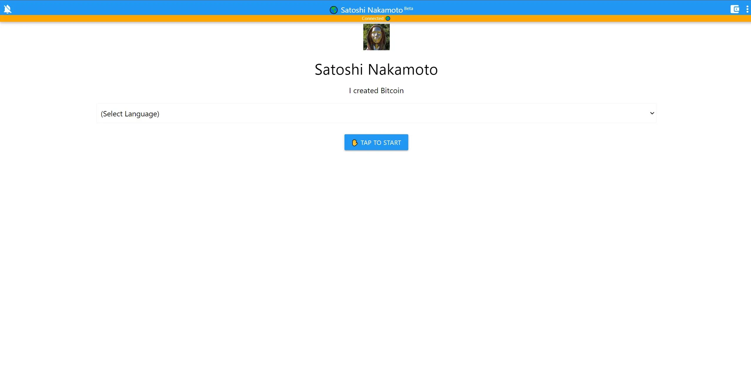 Satoshi Nakamoto screenshot
