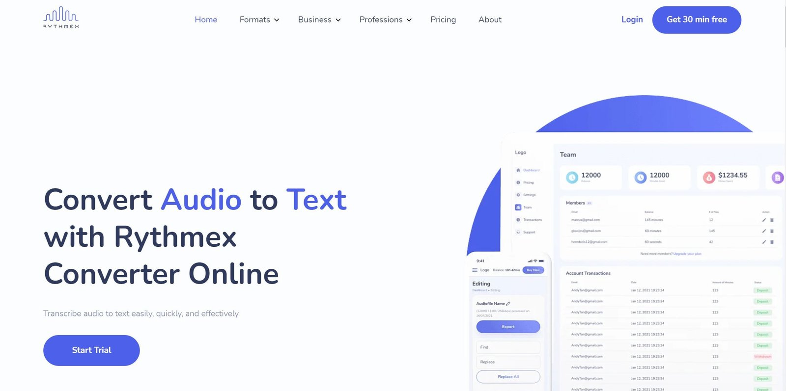Rythmex screenshot