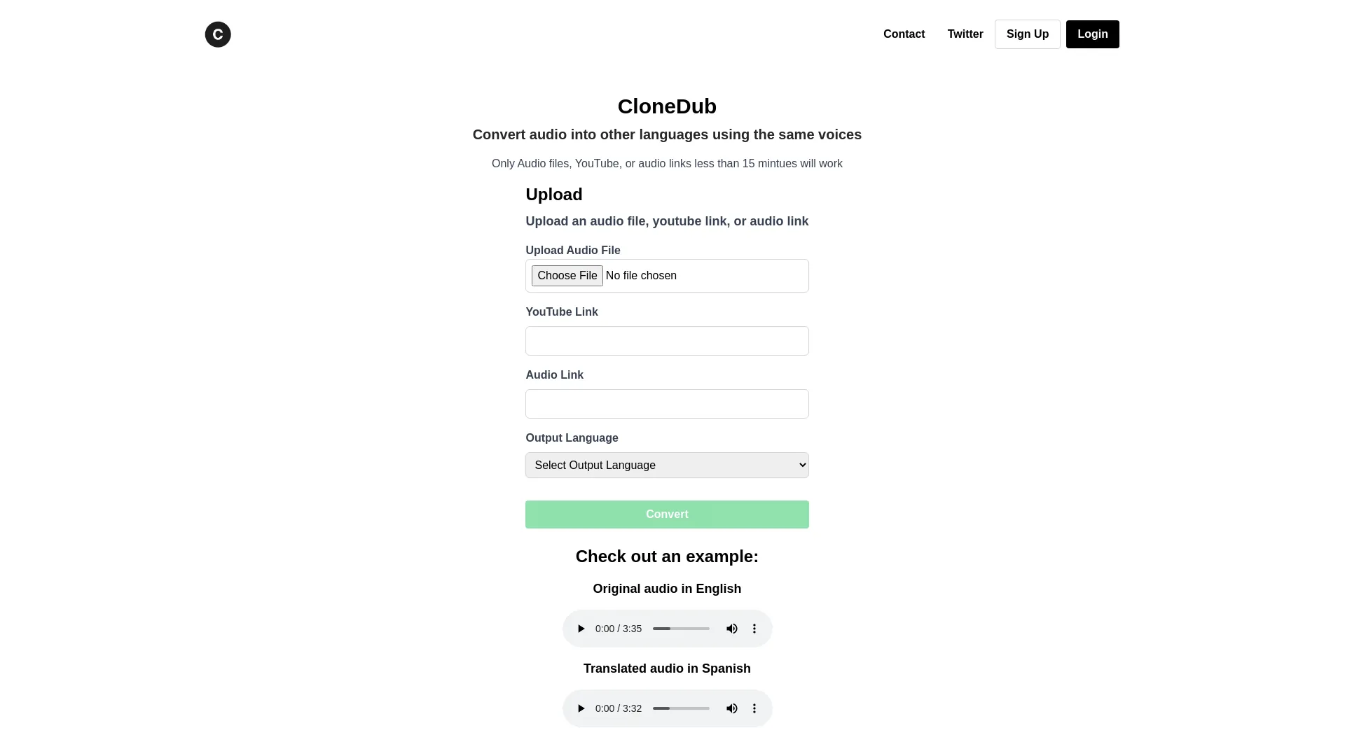 CloneDub screenshot
