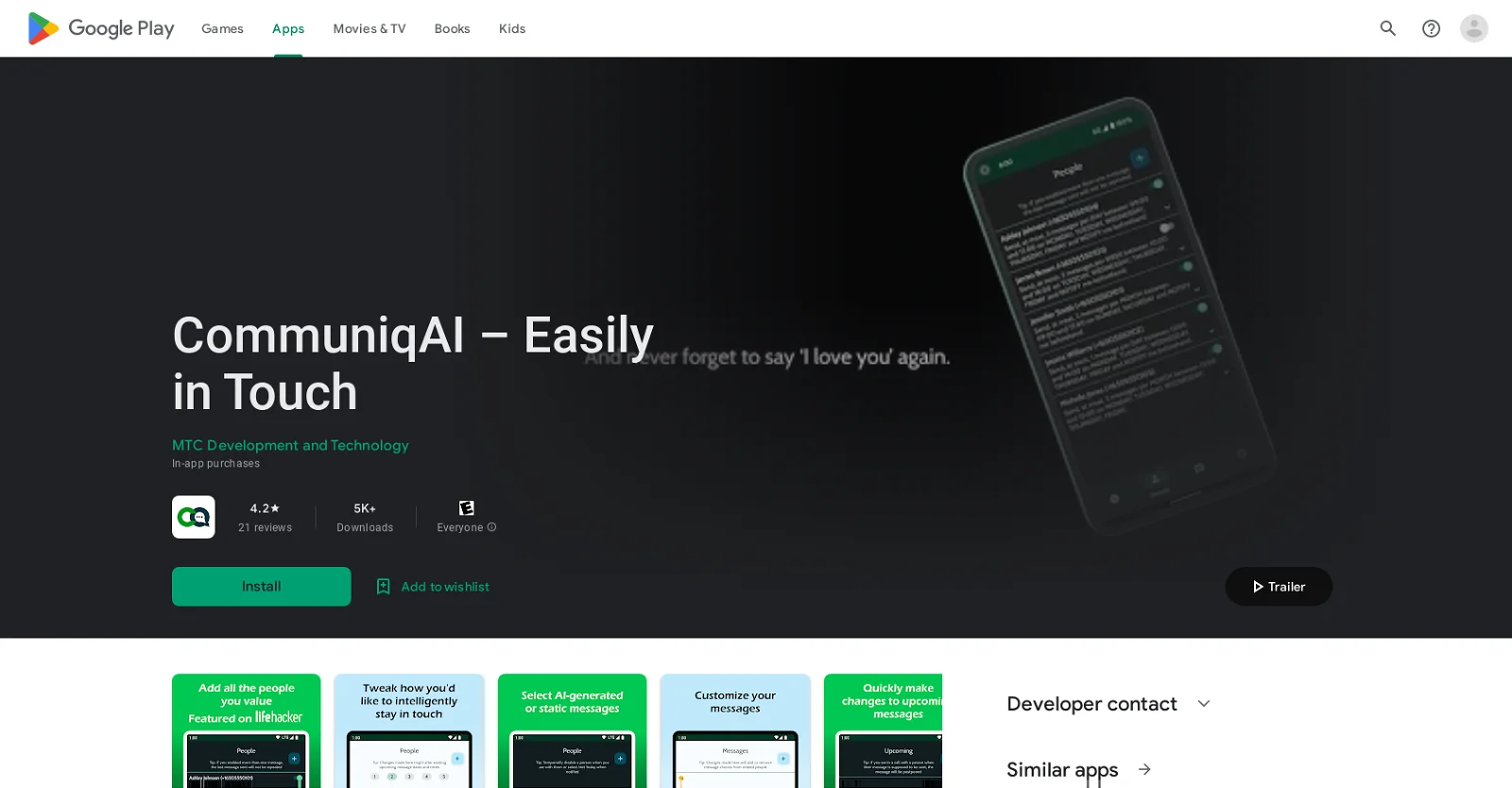 CommuniqAI screenshot