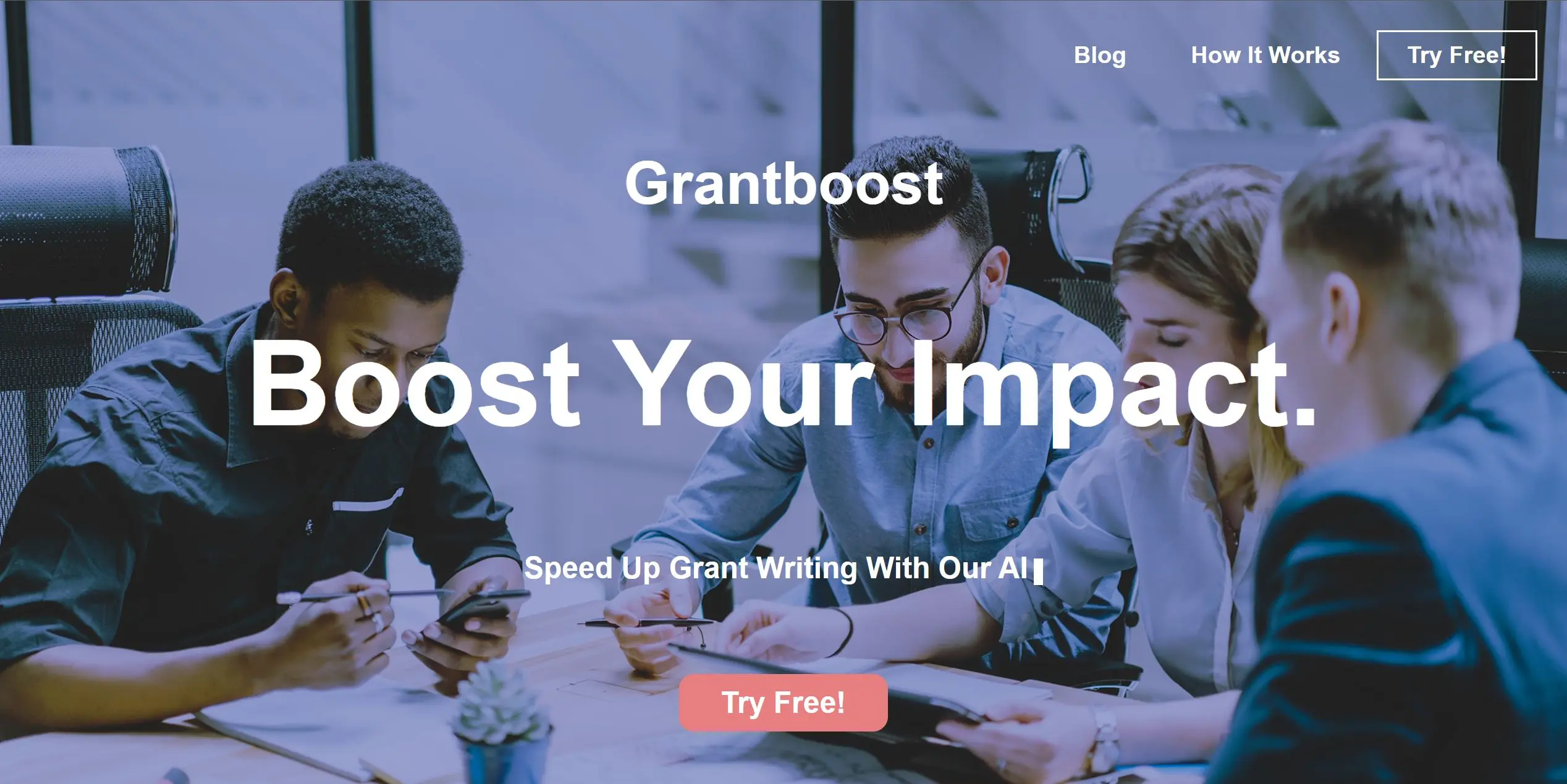 Grantboost screenshot