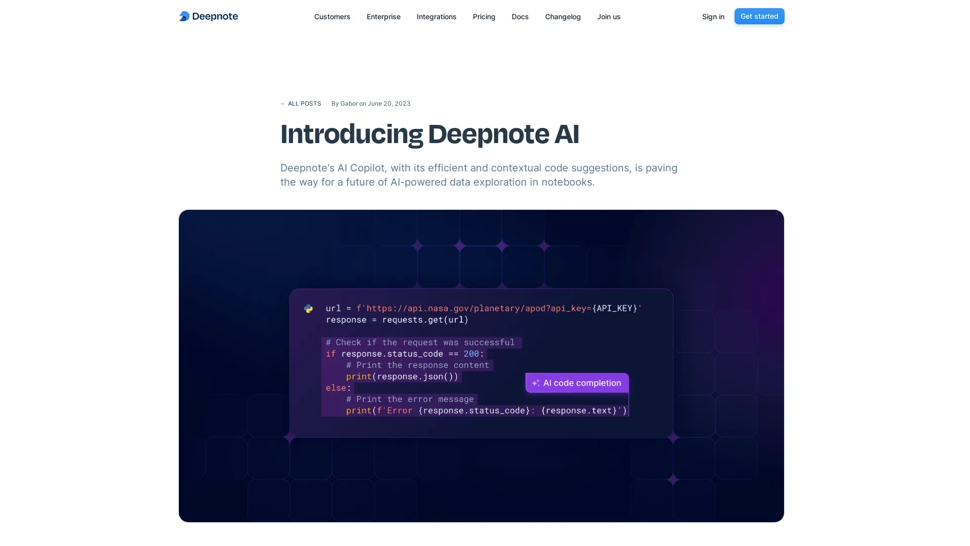 Deepnote screenshot