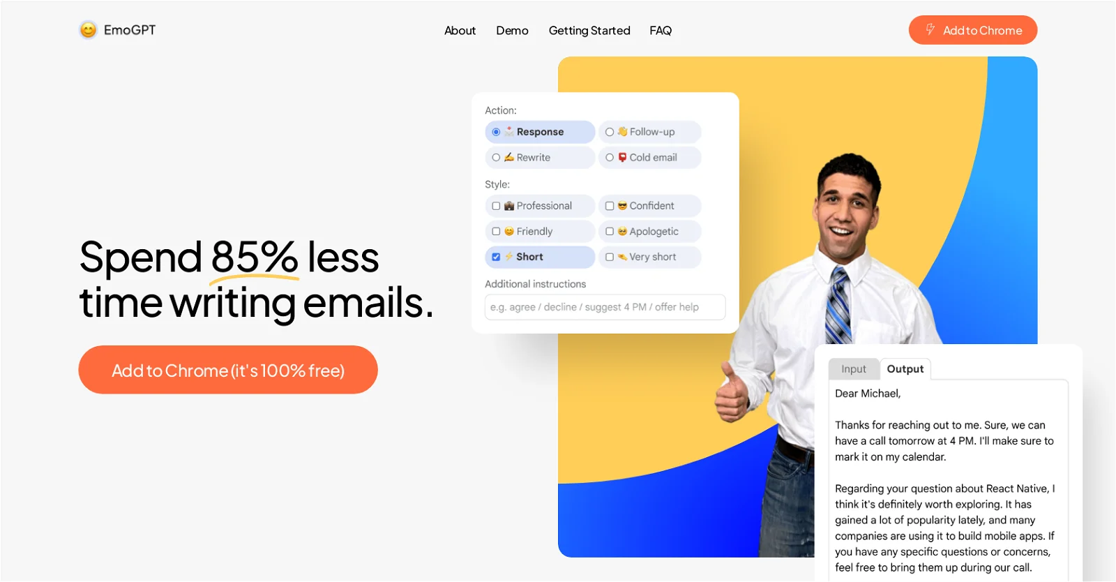 EmoGPT screenshot