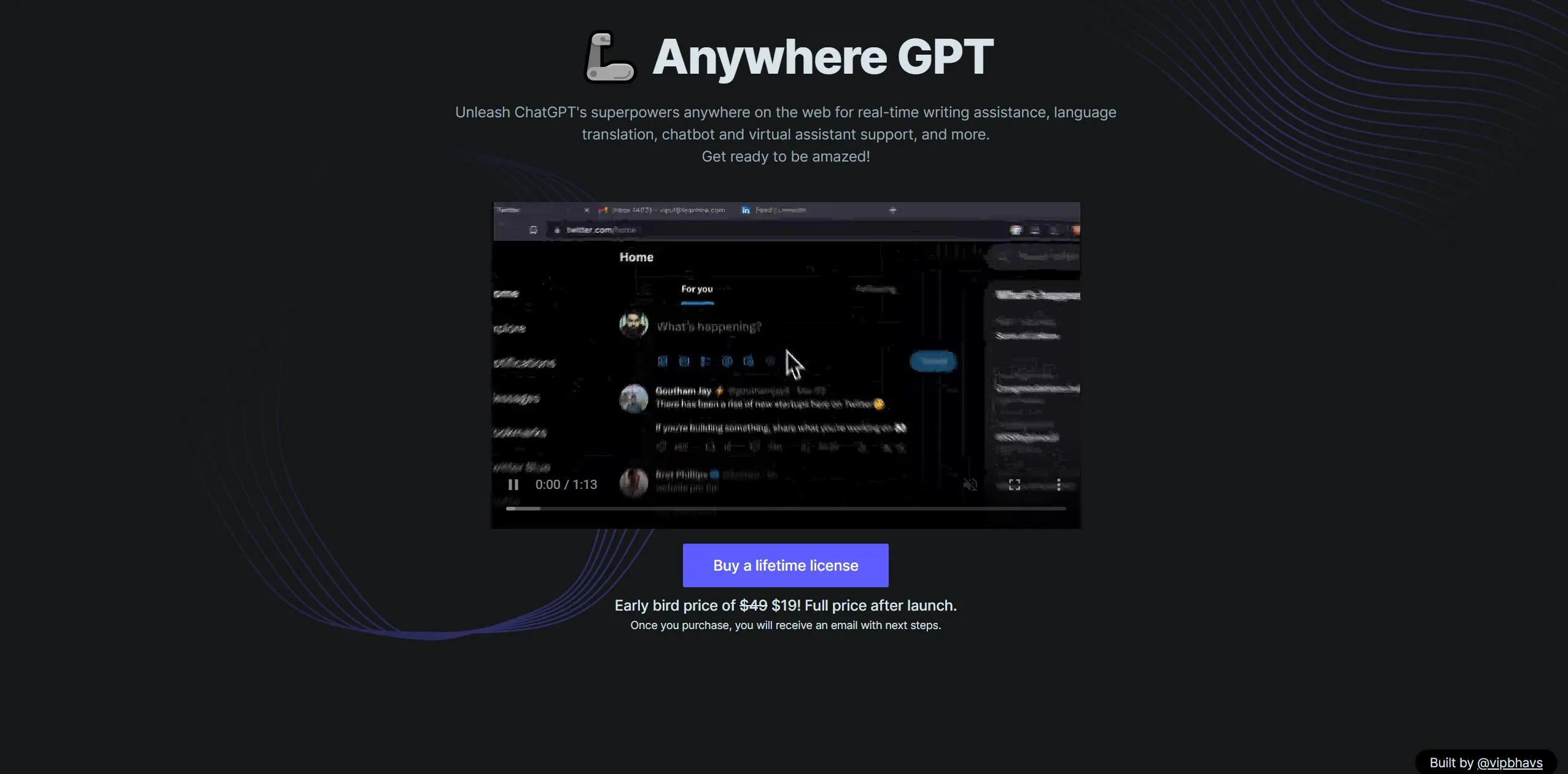 Anywhere GPT screenshot