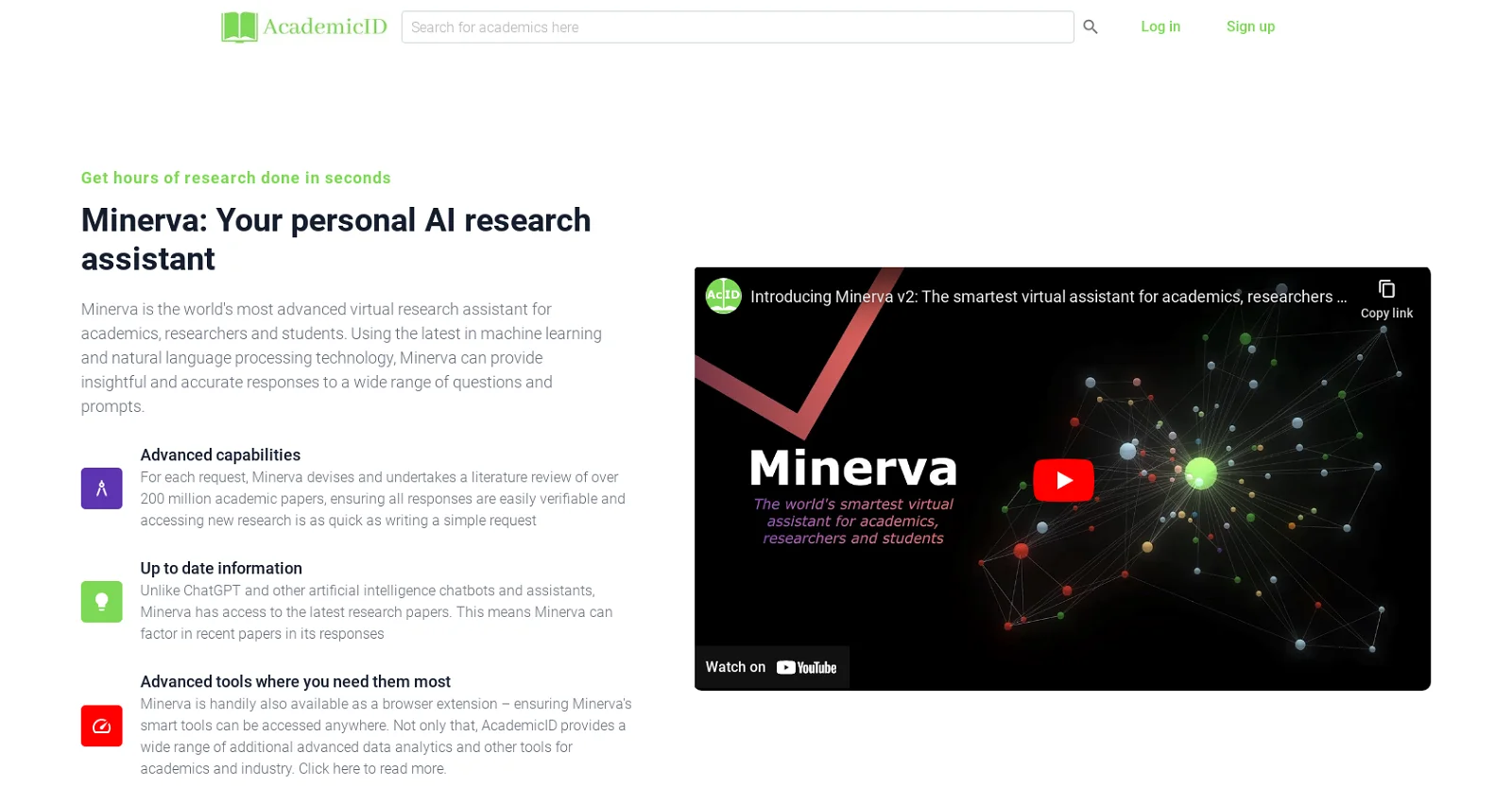 Minerva screenshot