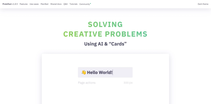 ProtoText screenshot