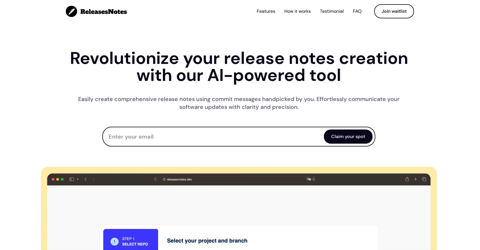 ReleasesNotes screenshot