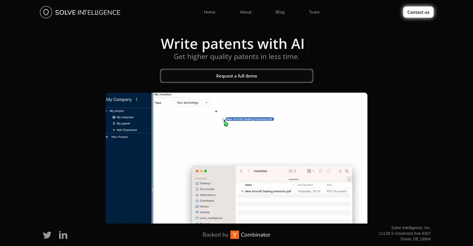 Solve Intelligence screenshot