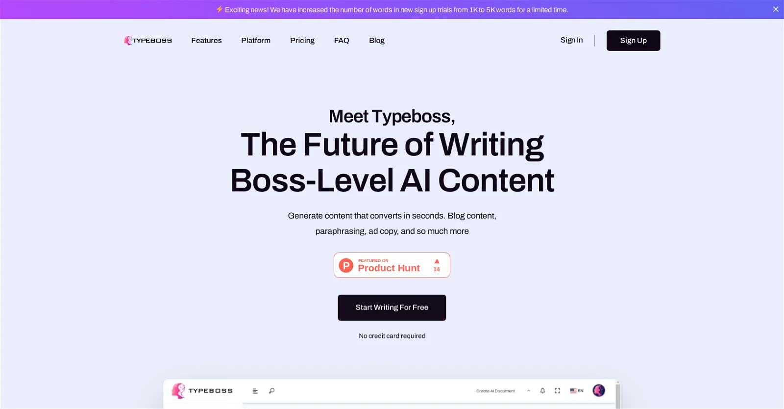 Typeboss screenshot