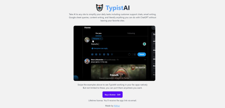 TypistAI screenshot