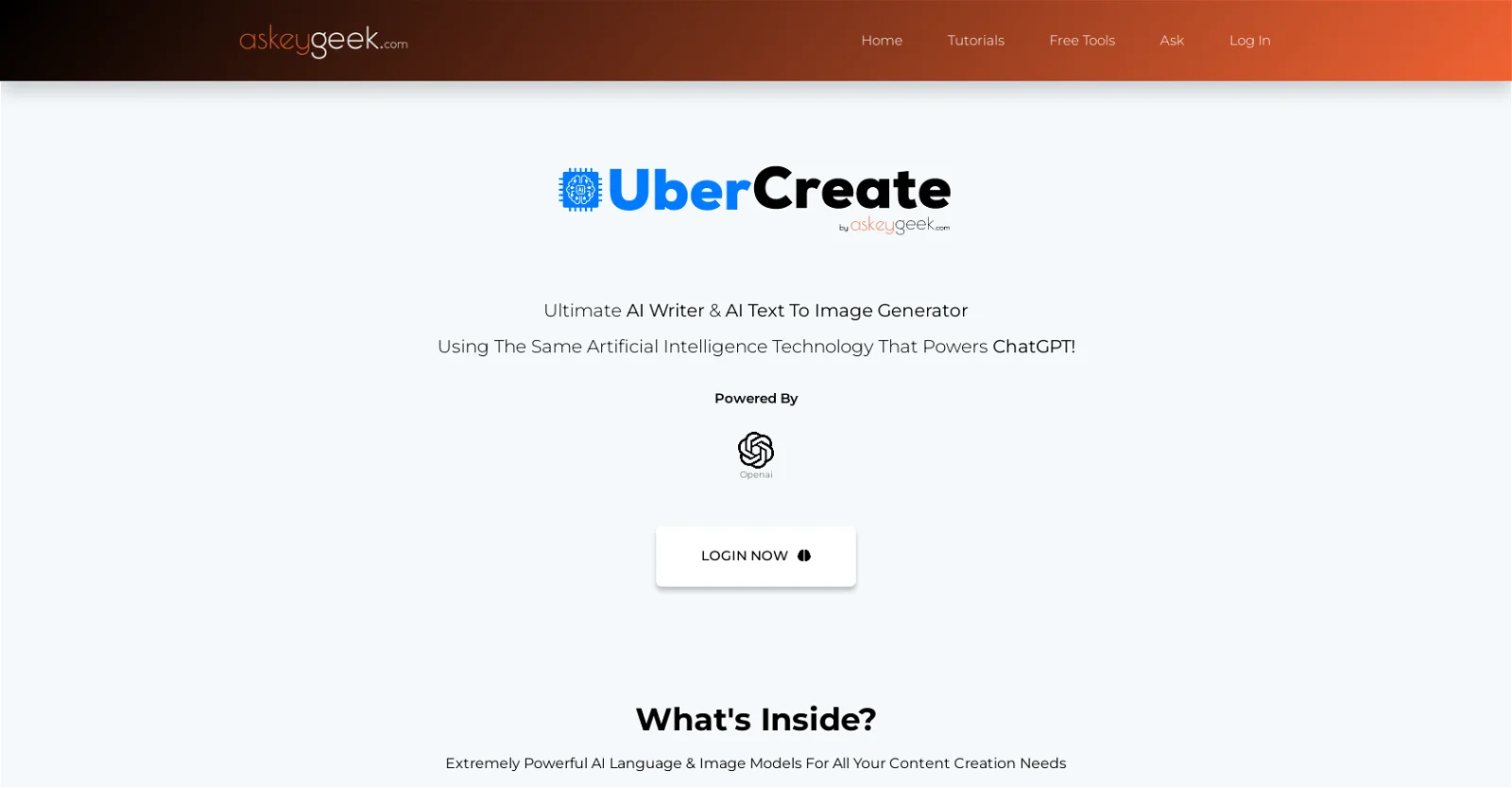 UberCreate screenshot