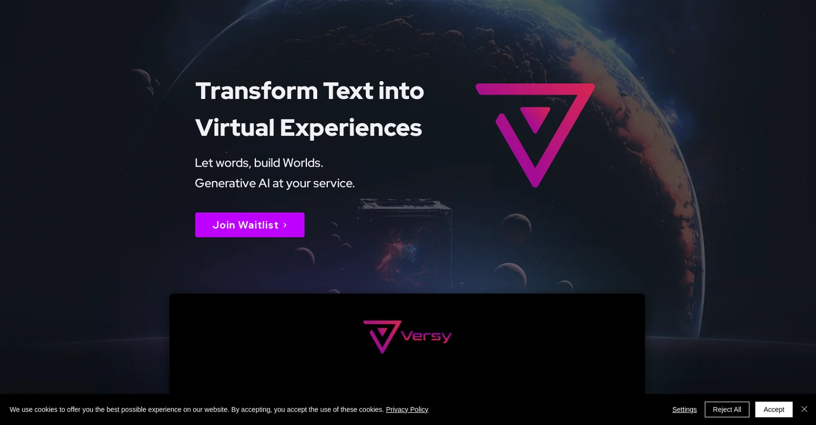 Versy.ai screenshot