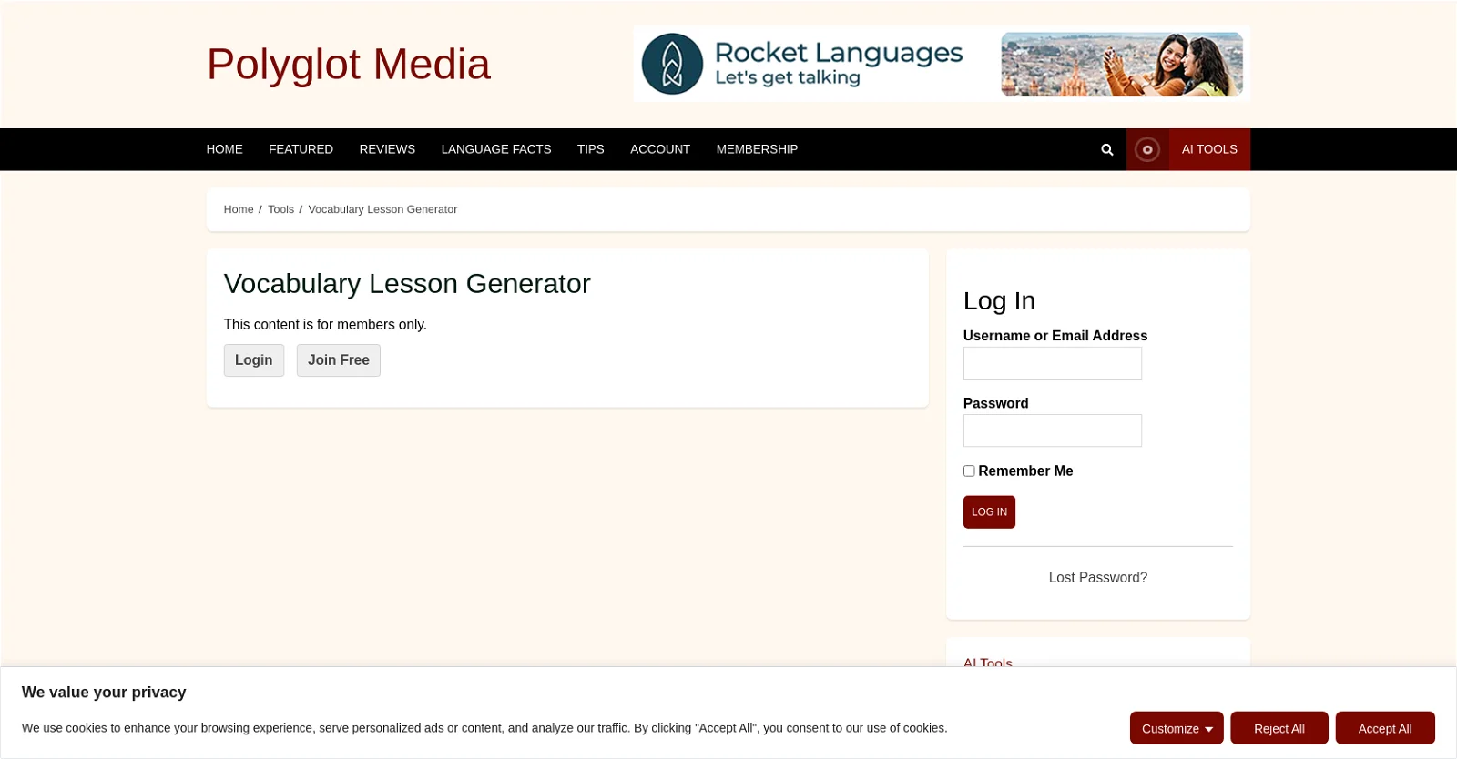 Polyglot Media screenshot