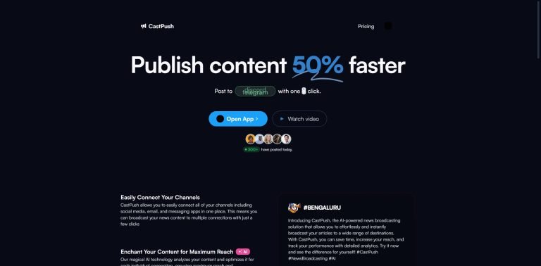 Castpush screenshot
