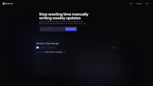 Broadcast screenshot