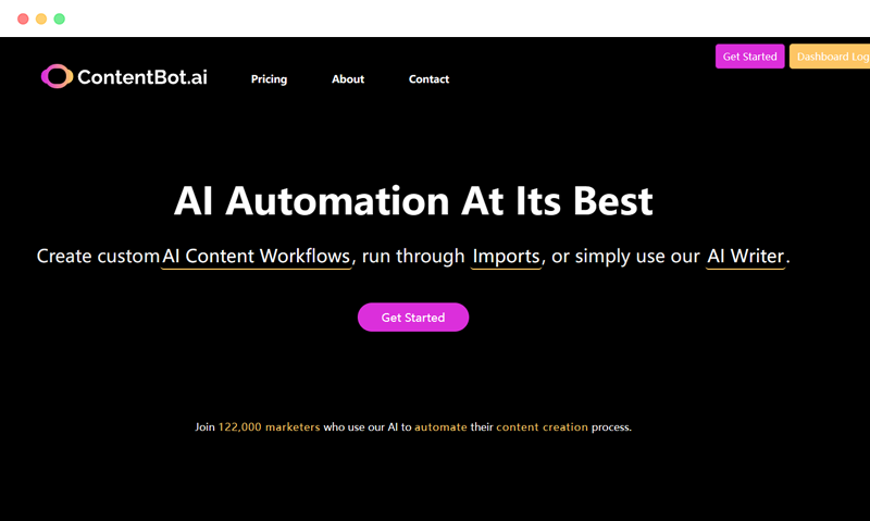 Contentbot.ai screenshot