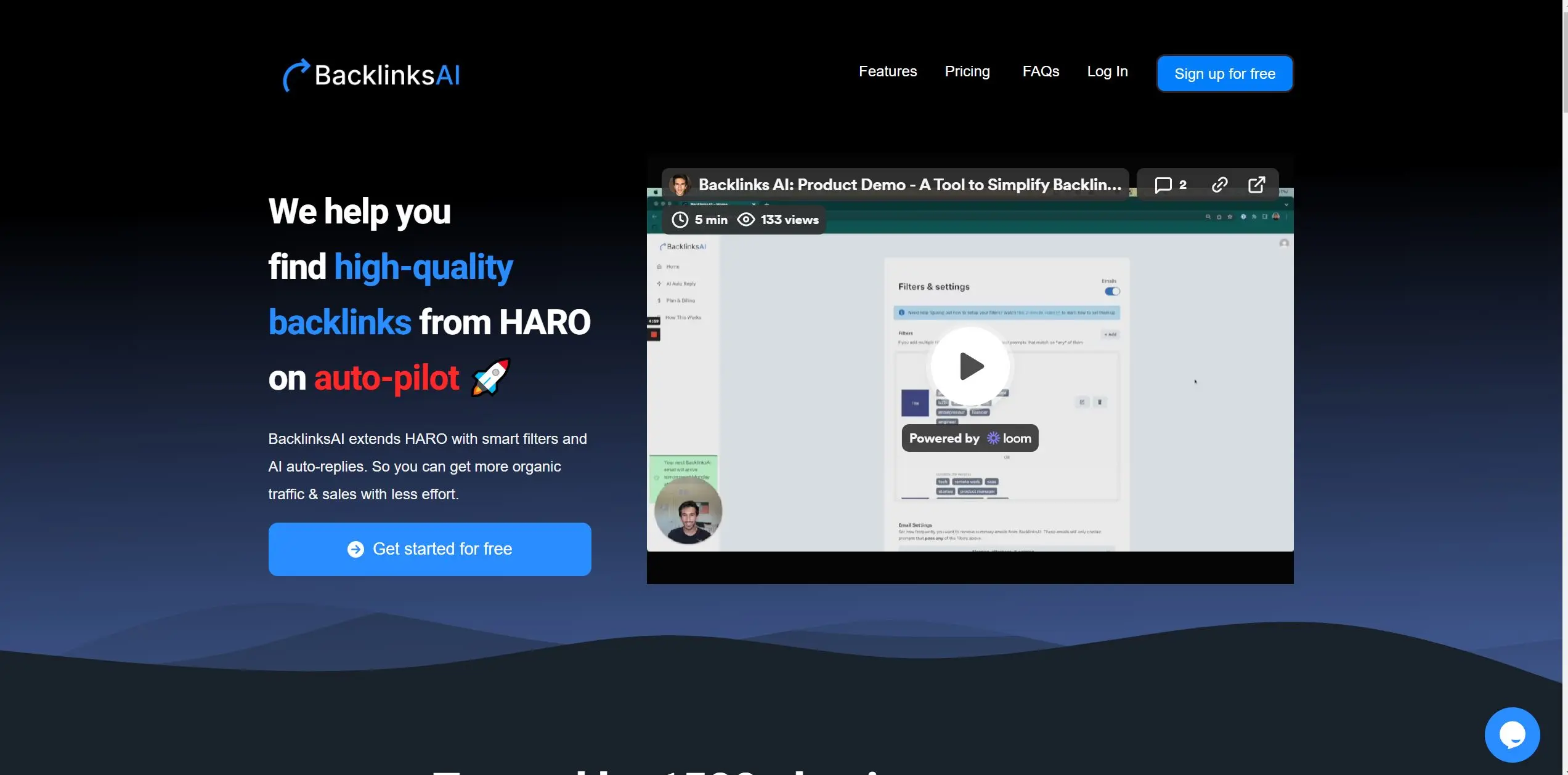 Backlinks AI screenshot