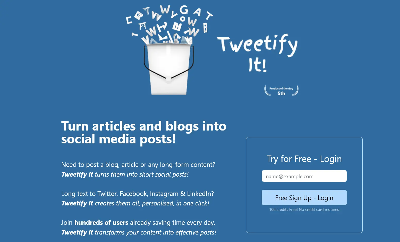 Tweetify screenshot