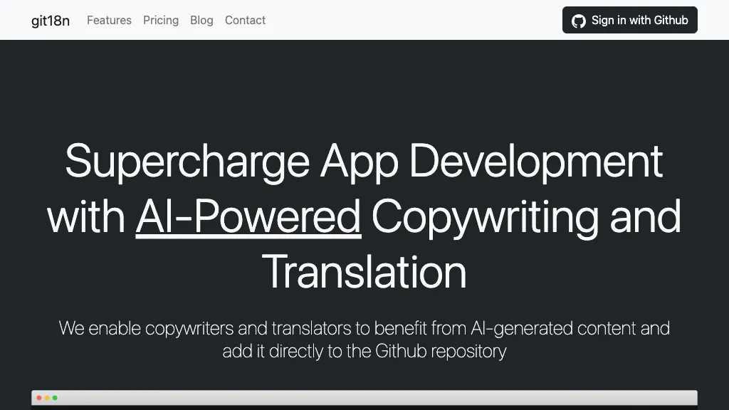 Git18n screenshot