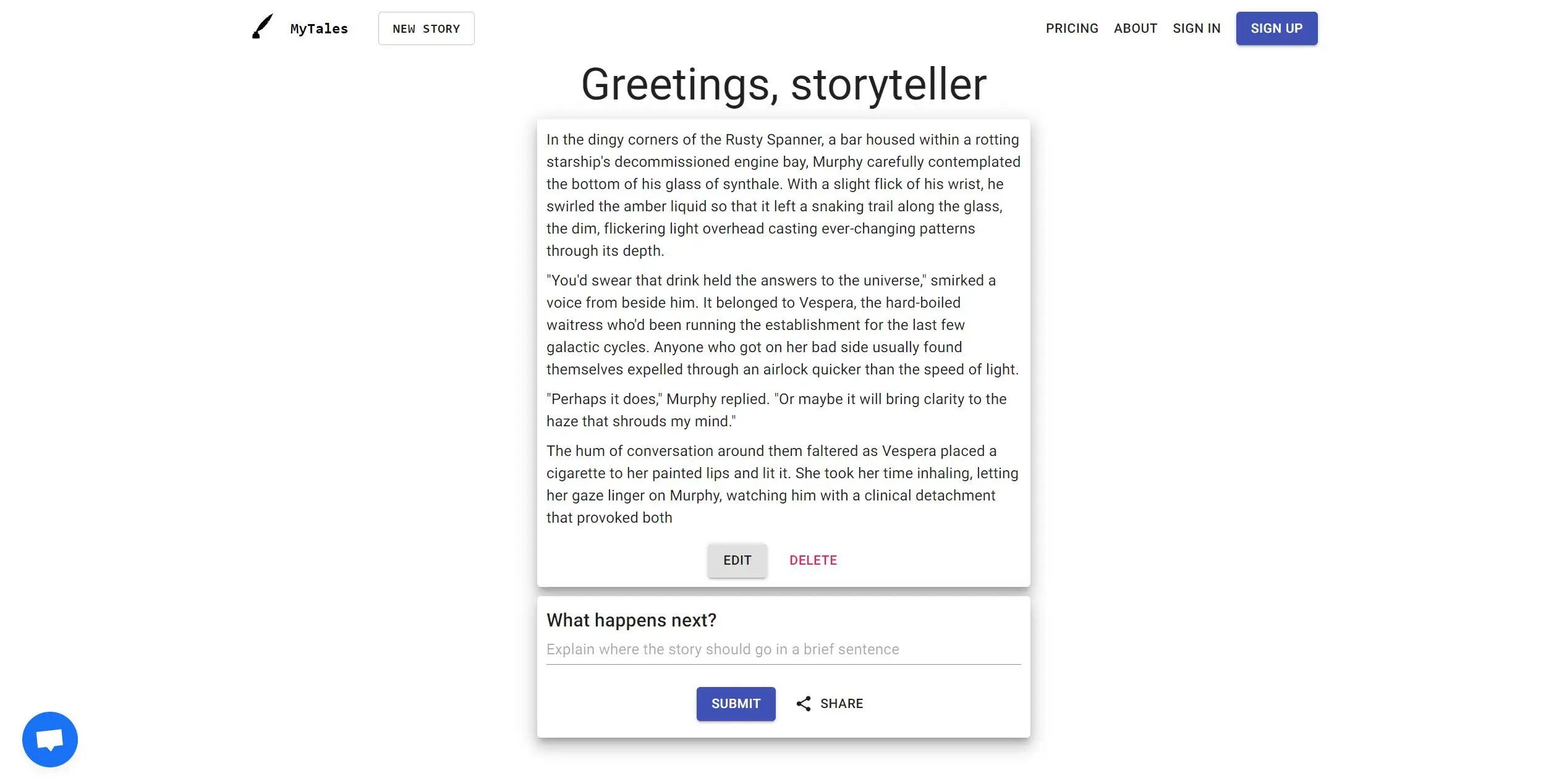MyTales screenshot