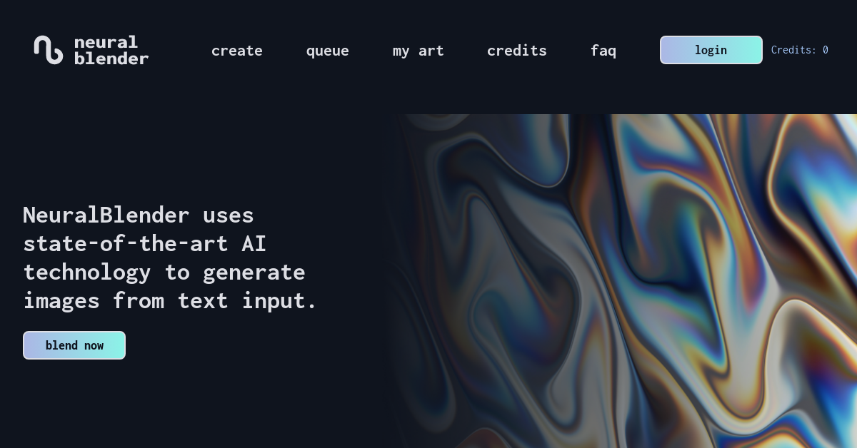 NeuralBlender screenshot
