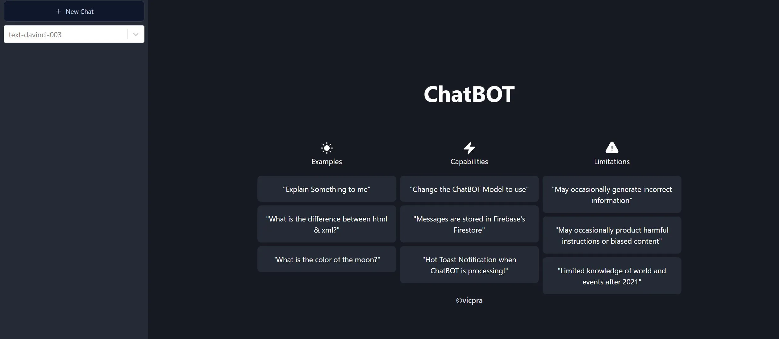 Ai chatbot screenshot