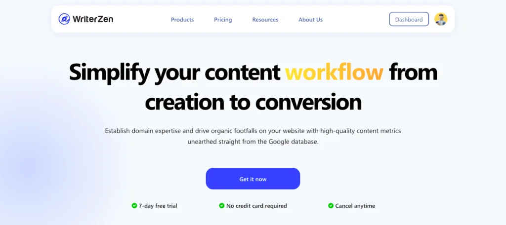 WriterZen screenshot