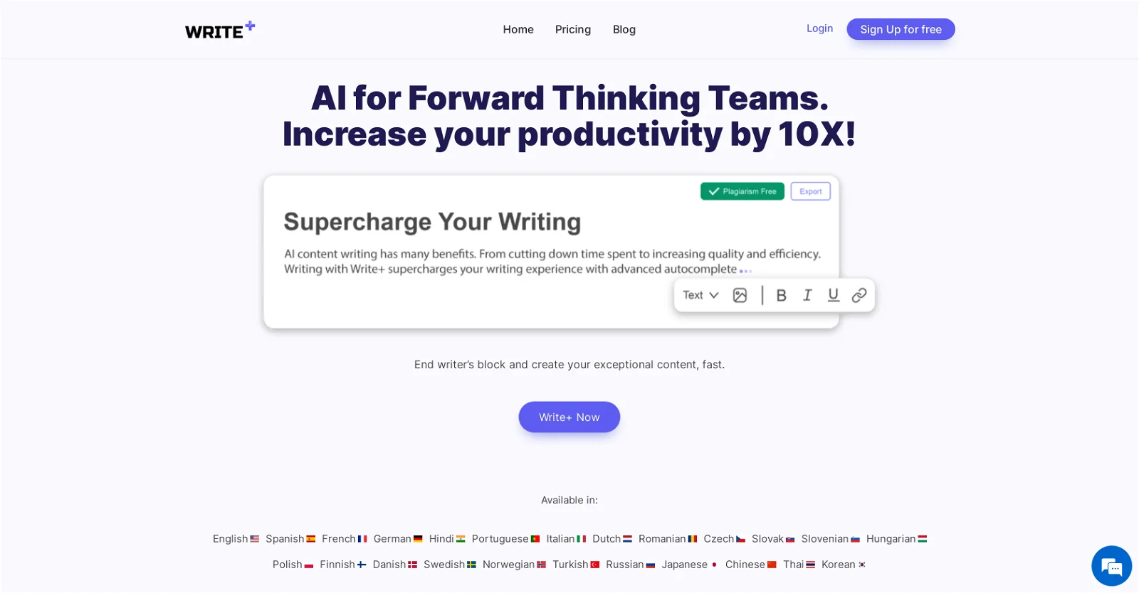 Writeplus screenshot