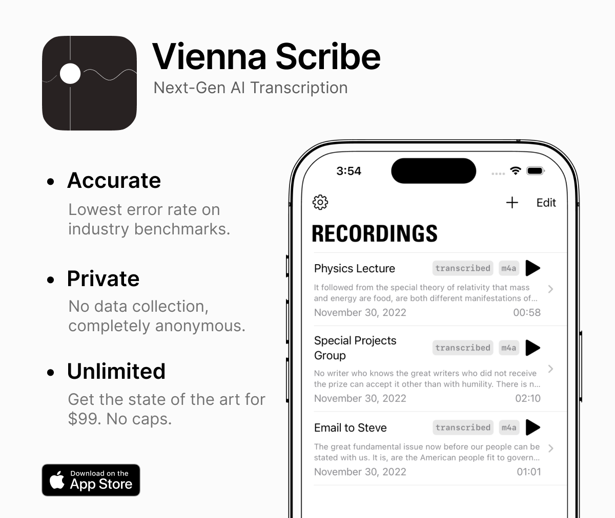 Vienna Scribe screenshot