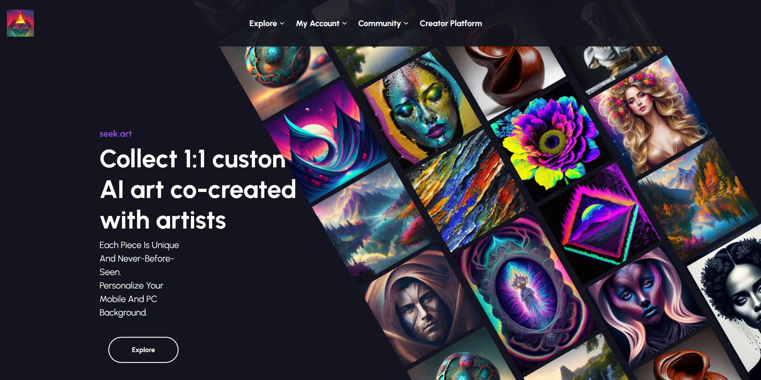 Seek.Art screenshot