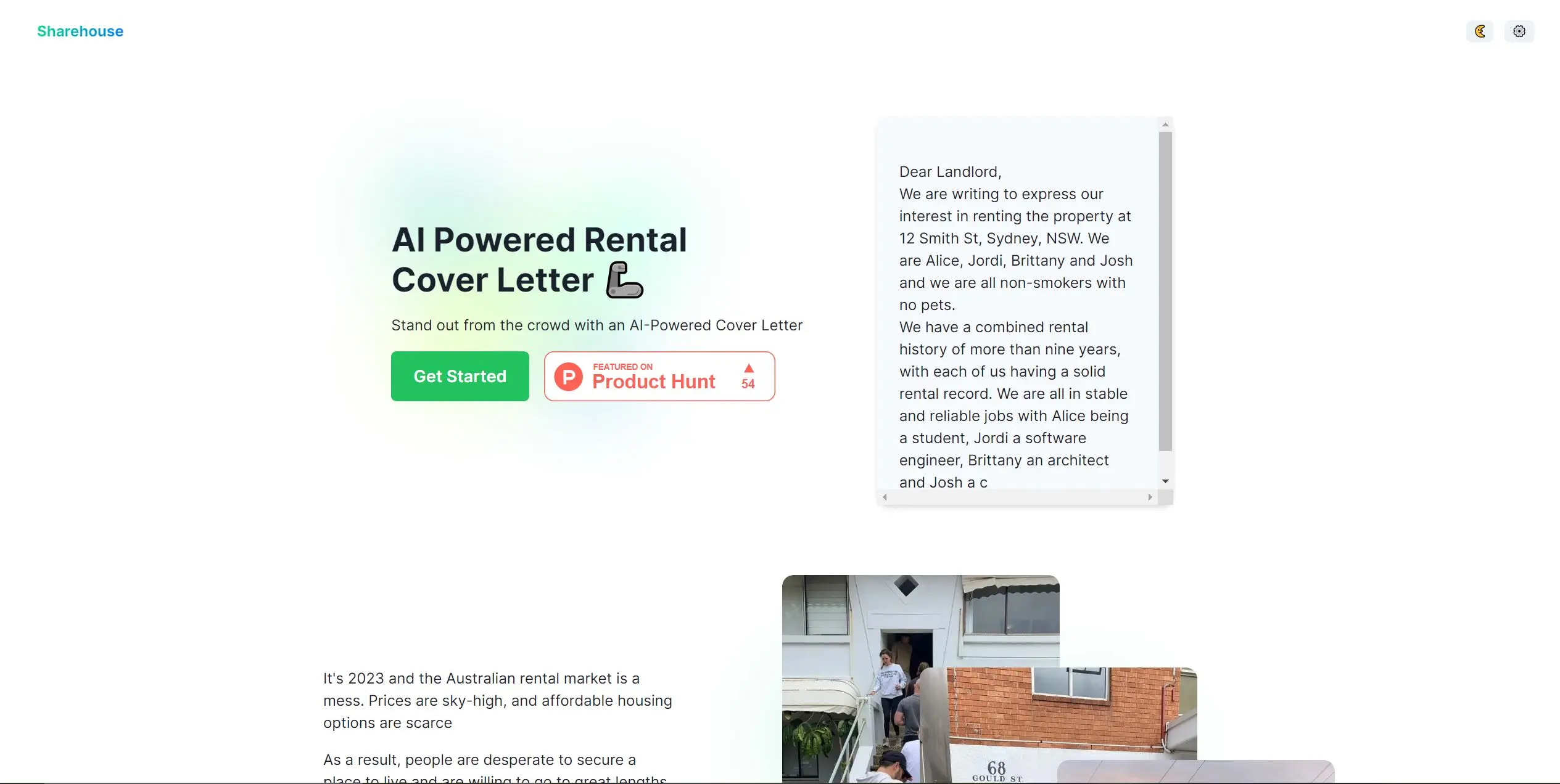 Sharehouse screenshot