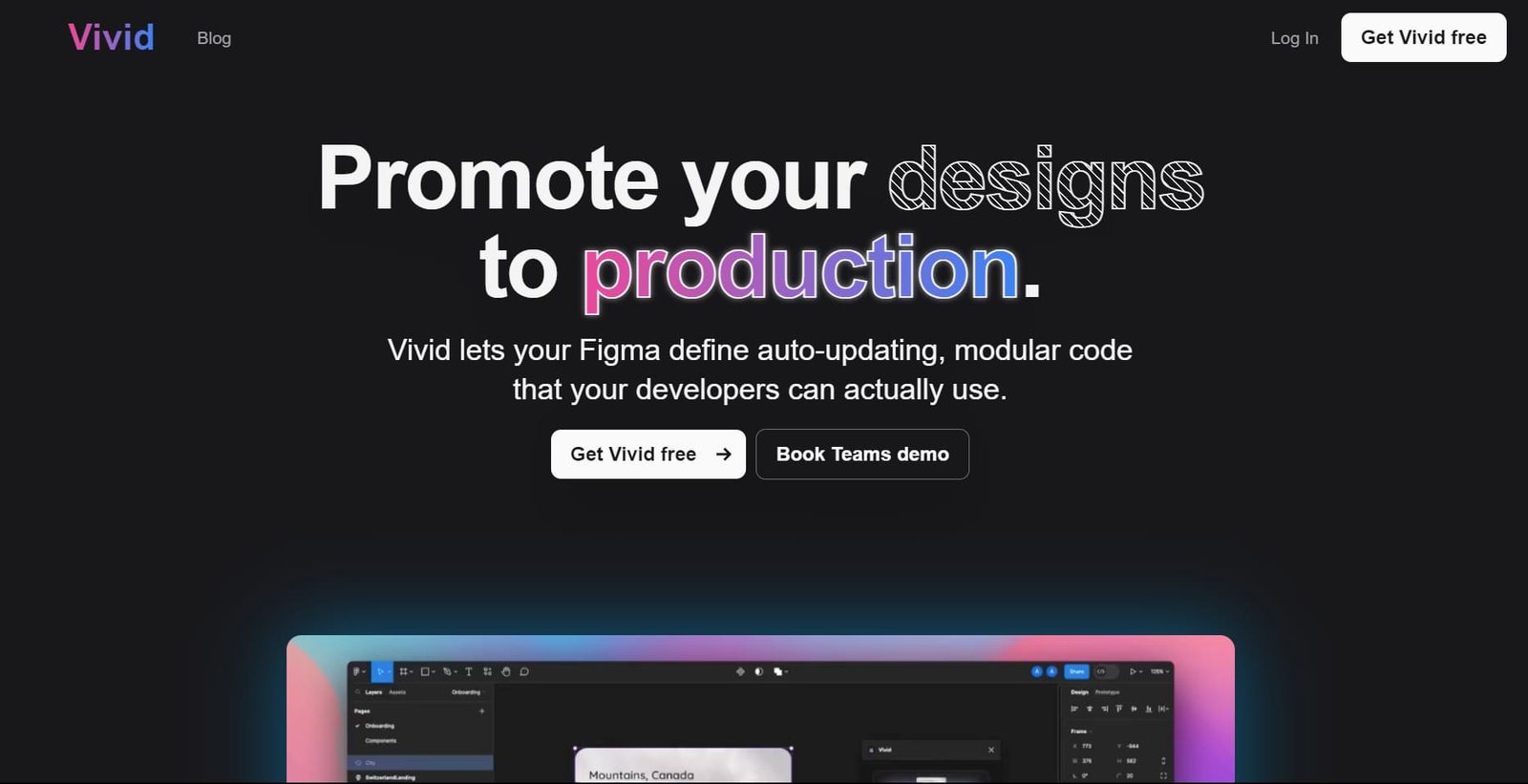 Vivid screenshot