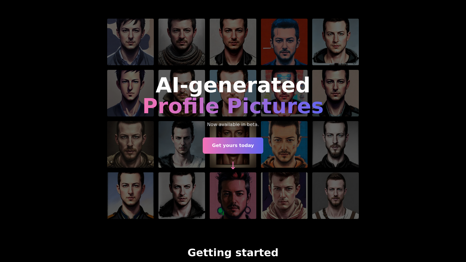 AI Profile Pictures screenshot