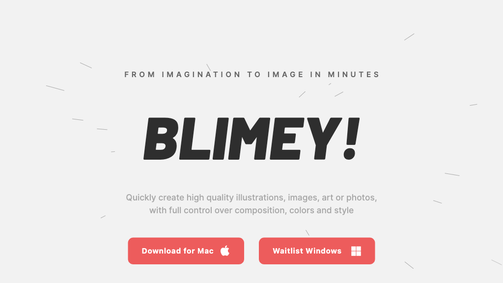 Blimeycreate screenshot
